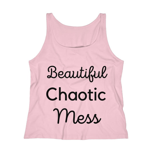 Beautiful Chaotic Mess - Women's Relaxed Jersey Tank Top