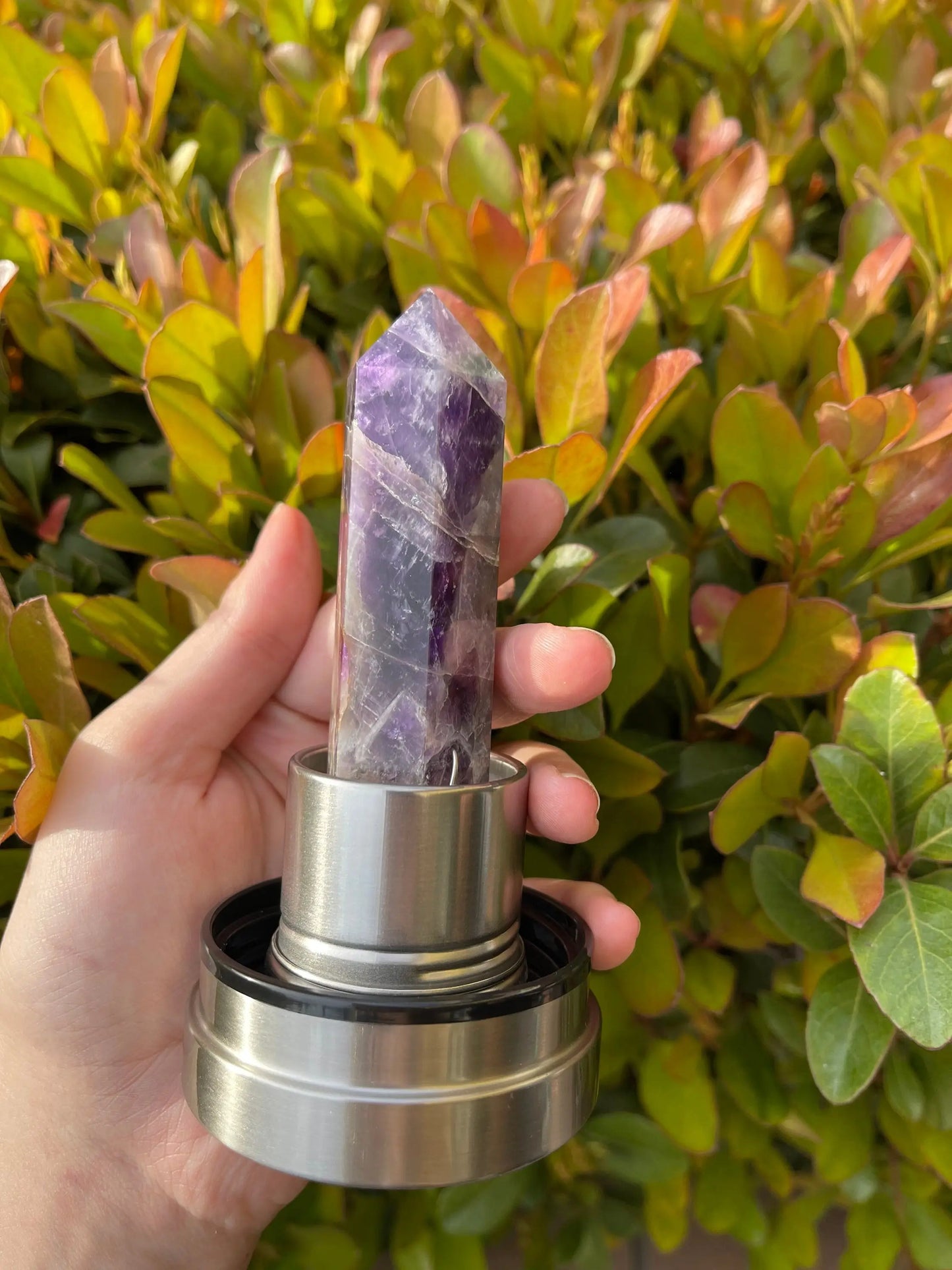 Amethyst - Crystal Water Bottle