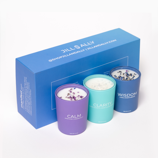 Jill & Ally - Chill Vibes - Crystal Candle Votive Trio