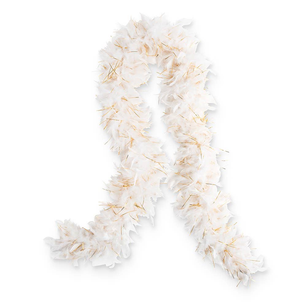 Weddingstar Inc. - Sparkly Bachelorette Feather Boa - White