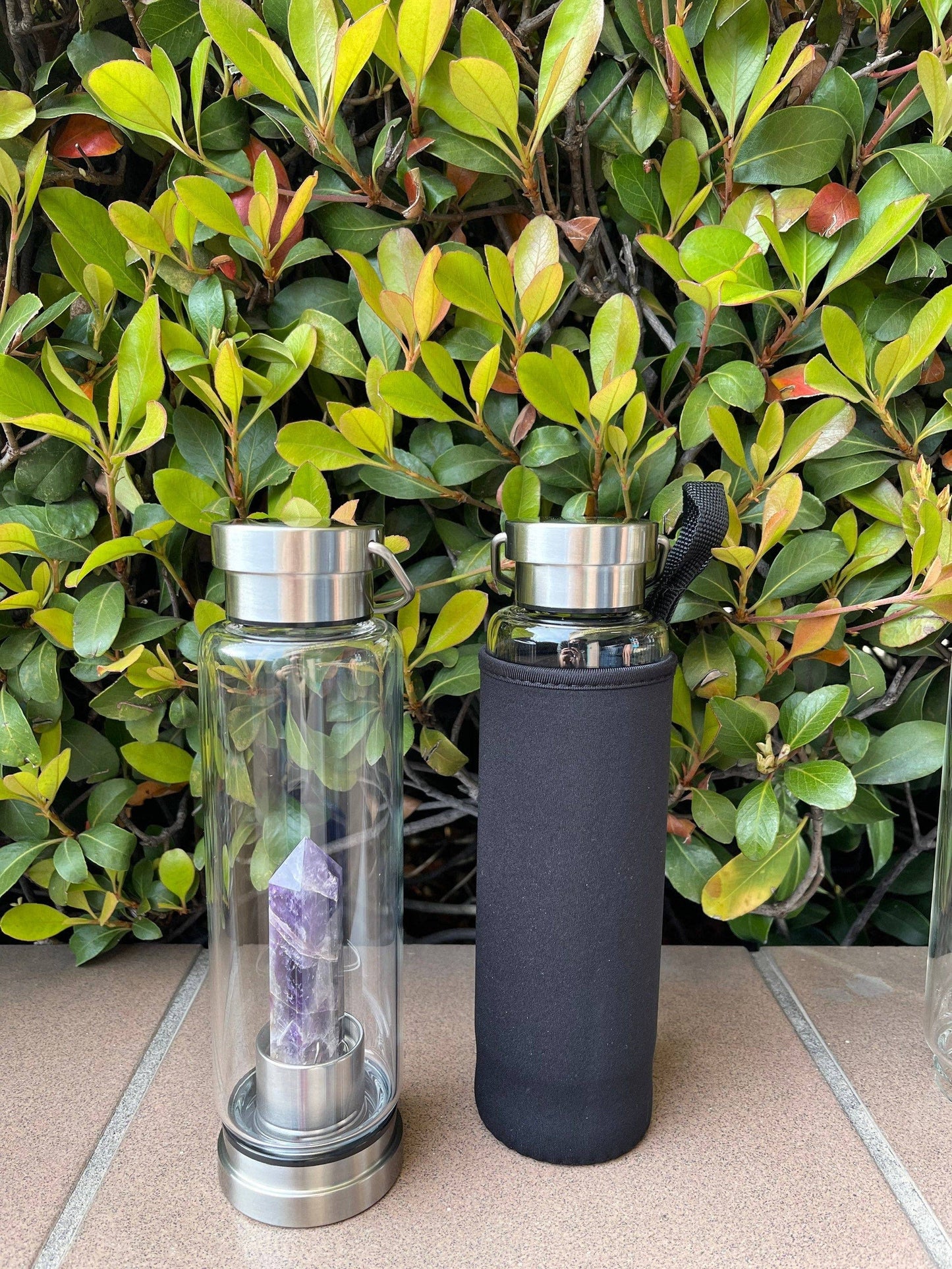 Smokey Quartz - Crystal Water Bottle